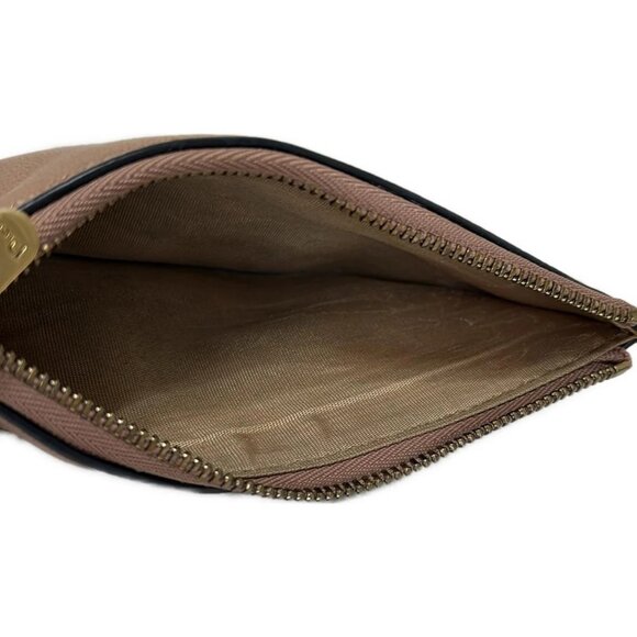 Auth DIOR/ChristianDior Saddle Wallet - Beige Pink Beige Leather - Picture 7 of 8